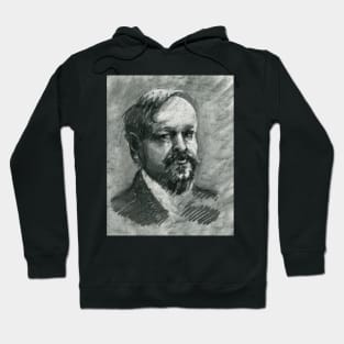 Claude Debussy - charcoal portrait Hoodie